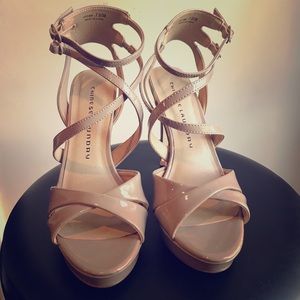Chinese Laundry Nude Strappy Platform Heels!